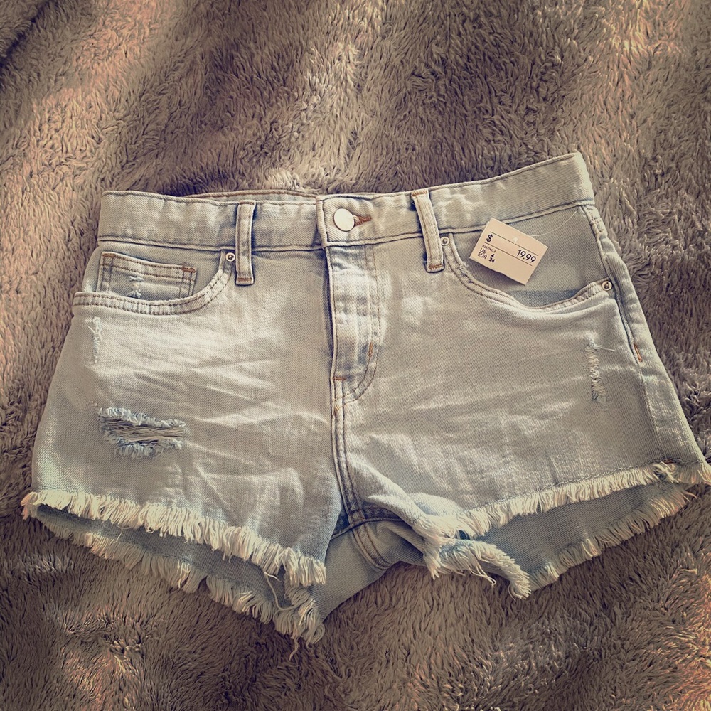 H&M Light Blue Jean Shorts (Size 4/EUR 34)